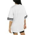 thumbnail image 2 of Women's Gameday Couture White Houston Texans Top Recruit Side Slit V-Neck Fashion Jersey, 2 of 2