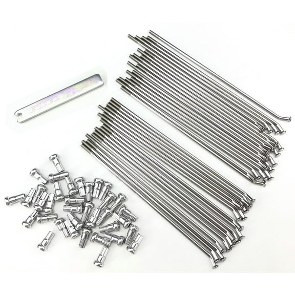 Excel Stainless Rear Spoke & Nipple Set 19x1.85/2.15 (36pc) (XS8-31197)