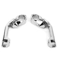 thumbnail image 1 of Long Footrest Mount Footrest Pegs Bracket Motorcycle Footpegs Bracket Pair Of Left Right Motorcycle Long Footrest Bracket Foot Rest Mount Fit For FLHTCU Silver, 1 of 8
