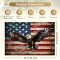 thumbnail image 3 of American Flag Eagle Place Mats Set of 6, Table Mats Heat Insulation Non Slip Washable Dining Placemats for Wedding Holiday Party Kitchen Decor 12X18 in, 3 of 6