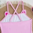 thumbnail image 3 of mgoYE Girls Swimsuit Size 6-7 Toddler Girls Swimsuit One Piece Sleeveless Cute Girls Bathing Suit Summer Beach Swimwear 3-8 Years(Pink,4-5 Years), 3 of 7