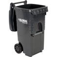 thumbnail image 2 of Global Industrial 35 Gallon Mobile Trash Container, Gray, 2 of 4