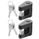 thumbnail image 1 of Anti-Theft Trailer Hitch Lock 2 Sets Black Zinc Alloy Padlock-Style Security Needs For Trailer Users 1.77X1.69X0.59inch, 1 of 3
