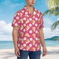 thumbnail image 5 of Xecao Piggy Sunflower print Hawaiian shirt - a stylish short-sleeve button-down for men, perfect for casual beach and tropical outings., 5 of 9