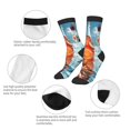 thumbnail image 3 of Fuzoiu Refreshing Citrus Splash Print Kids Socks For Boys Girls,Grip Crew Socks with Non Slip,Lightweight Stretch Crew Socks,Toddlers Crew Boot Socks, 3 of 5