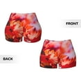 thumbnail image 5 of Fotbe Autumn Maple Leaves Seamless Shorts, Womens Workout Shorts High Waist Stretch Booty Short for Gym/Yoga/Running/Biking-XX-Large, 5 of 9