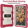 thumbnail image 6 of Shockproof Case for Samsung Galaxy Tab A9 8.7" SM-X110 X115, Rugged Shoulder Strap Rotating Stand Shoulder Strap Kids Friendly Bumper Heavy Duty Shockproof Case for Galaxy Tab A9,Red, 6 of 9