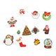 thumbnail image 1 of 12 piezas apliques de Navidad Sunnimix Santa Claus árbol de Navidad, 1 of 8
