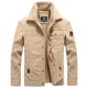 thumbnail image 1 of Chaqueta de algodón de invierno para hombre, chaqueta cálida con cuello grueso y forro de lana para mediana edad y jóvenes, chaqueta de algodón grande y suelta, 1 of 6