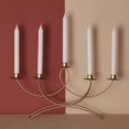 thumbnail image 4 of Candelabro de metal modelo casa nórdica hogar decoraciones creativas moderno simple hogar mesa de comedor candelabro adornos, 4 of 5