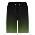 thumbnail image 5 of UVEASISHA Track Suit for Men 2 Piece Outfits Big and Tall Stretch Workout Sets Trendy Gradient Tee Tops and Short Set Army Green XXXXXL, 5 of 7