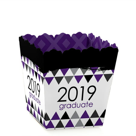 Purple Grad - Best is Yet to Come - Party Mini Favor Boxes - Purple 2019 Graduation Party Treat Candy Boxes - Set of