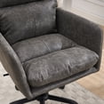 thumbnail image 4 of Jopath Office Chair with Artificial Leather, Accent Chair with Adjustable In Height for Office Bedroom Dressing Table Gray, 4 of 9