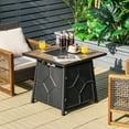 thumbnail image 2 of Costway 28 Inches Propane Gas Fire Pit Table  40,000 BTU Outdoor Heater W/Cover, 2 of 10