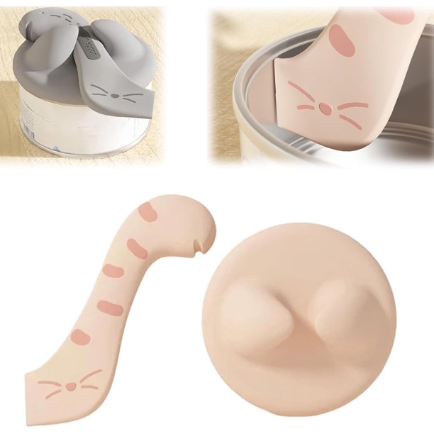 Tapas para latas de comida para mascotas con cuchara para latas, cubiertas para latas de comida para mascotas, cubiertas de silicona para latas de comida para perros y gatos, tapa de lata reutilizable