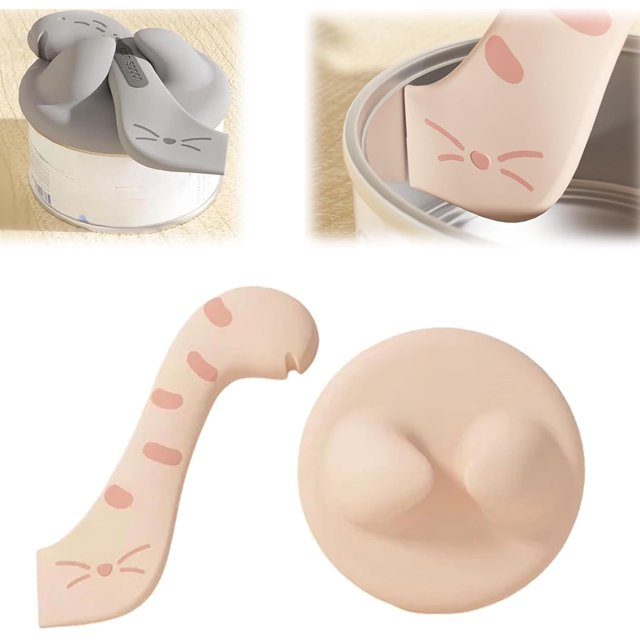 Tapas para latas de comida para mascotas con cuchara para latas, cubiertas para latas de comida para mascotas, cubiertas de silicona para latas de comida para perros y gatos, tapa de lata reutilizable