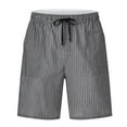 thumbnail image 2 of MoFiz Men's 3-Pack Pajama Shorts Cotton Blend Striped Sleep Lounge Bottoms, 2 of 7