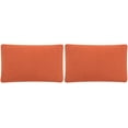thumbnail image 2 of SAFAVIEH Soleil Solid 12" x 20" Indoor/Outdoor Pillow, Tropical Orange, Set of 2, 2 of 5