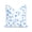 Baby Blue Leopard 20"x20", variant on Hofdeco Premium Coastal Patio Indoor Outdoor Lumbar Pillow Cover Only, 12"x20" Water Repellent for Backyard, Couch, Pink Green Baby Blue Floral with Piping