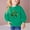 Green, variant on Toddler Girls Sweatshirts Crewneck Hoodies Long Sleeve T Shirts Kids Pullover Tops