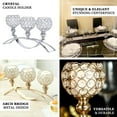 thumbnail image 4 of Efavormart 16" 3 Arm Gold Crystal Candle Holder Arch Bridge Design Goblet Candle Holders, 4 of 11