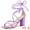 Lavender, variant on BLISSFUL STEP Women's Open Toe Lace Up Block Heel Strappy Straps Sandals Coffee 10.5