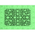 thumbnail image 1 of Ahgly Company Indoor Rectangle Oriental Emerald Green Traditional Area Rugs, 2' x 3', 1 of 4