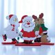 thumbnail image 5 of Decoración de Navidad, Papá Noel festivo - Árbol de Navidad de Navidad, copo de nieve, artesanías de madera, adornos de Navidad, exhibición P, 5 of 5
