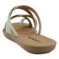thumbnail image 4 of Soda Shoes Women Slip-On Sandals Crisscross Multi Straps Band Ring Toe Flat Flip-Flops Slides ISABEL-S Light Green Mint 10, 4 of 5