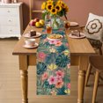 thumbnail image 2 of Table Runners 72 Inches Long Dress Scarves, Coastal Floral Farmhouse Kitchen/Dining Table Decor Table Runner, Coffee Tablerunners, Summer Palm Leaf Tropical Botanical Vintage 13x72 Inch, 2 of 5