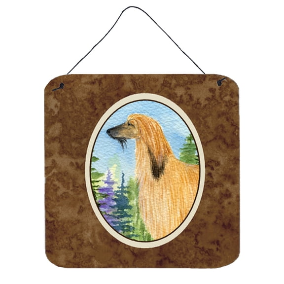 Carolines Treasures SS8220DS66 Afghan Hound Aluminum Metal Wall or Door Hanging Prints, 6 x 6", Multicolor