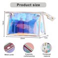 thumbnail image 2 of Nueva bolsa de cosméticos láser, bolsa de almacenamiento de cosméticos de PVC de color mágico de viaje impermeable portátil para mujer MFZFUKR BST3050613-2, 2 of 5