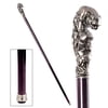 Design Toscano The Padrone Collection: Mountain Lion Pewter Walking Stick