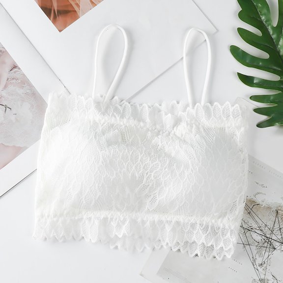 GaThRRgYP Bras for Women Clearance Fashion Woman's Lace Beauty Back Solid Strap Wrap Hollow Out Bra Underwear