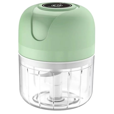 PAMINGONO Handheld Electric Chopper Garlic Chopper Green 1Set 4.0X3.4X3.4in