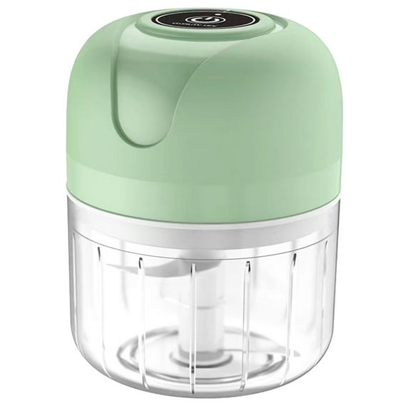 PAMINGONO Handheld Electric Chopper Garlic Chopper Green 1Set 4.0X3.4X3.4in