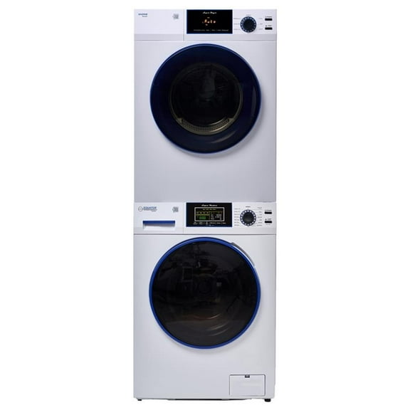 Pemberly Row ANTI CORROSION Stackable Compact Washer 1.6cf Sensor Dryer