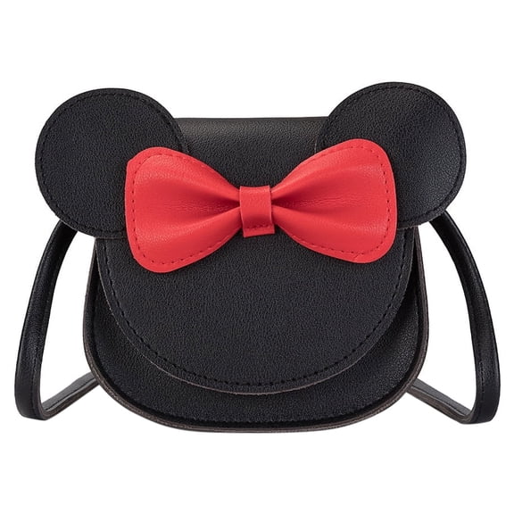 LQCrafK Little Girls Handbag Kids Mini Shoulder Bag with Bow Knot, Cute Animal Ear Princess Crossbody Purse for Kids Toddler Preschoolers
