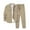 Beige, variant on Men's 2-Piece Corduroy Shacket & Pants Set Long Sleeve Causal Autumn Winter Jacket Tracksuit Overshirt Set