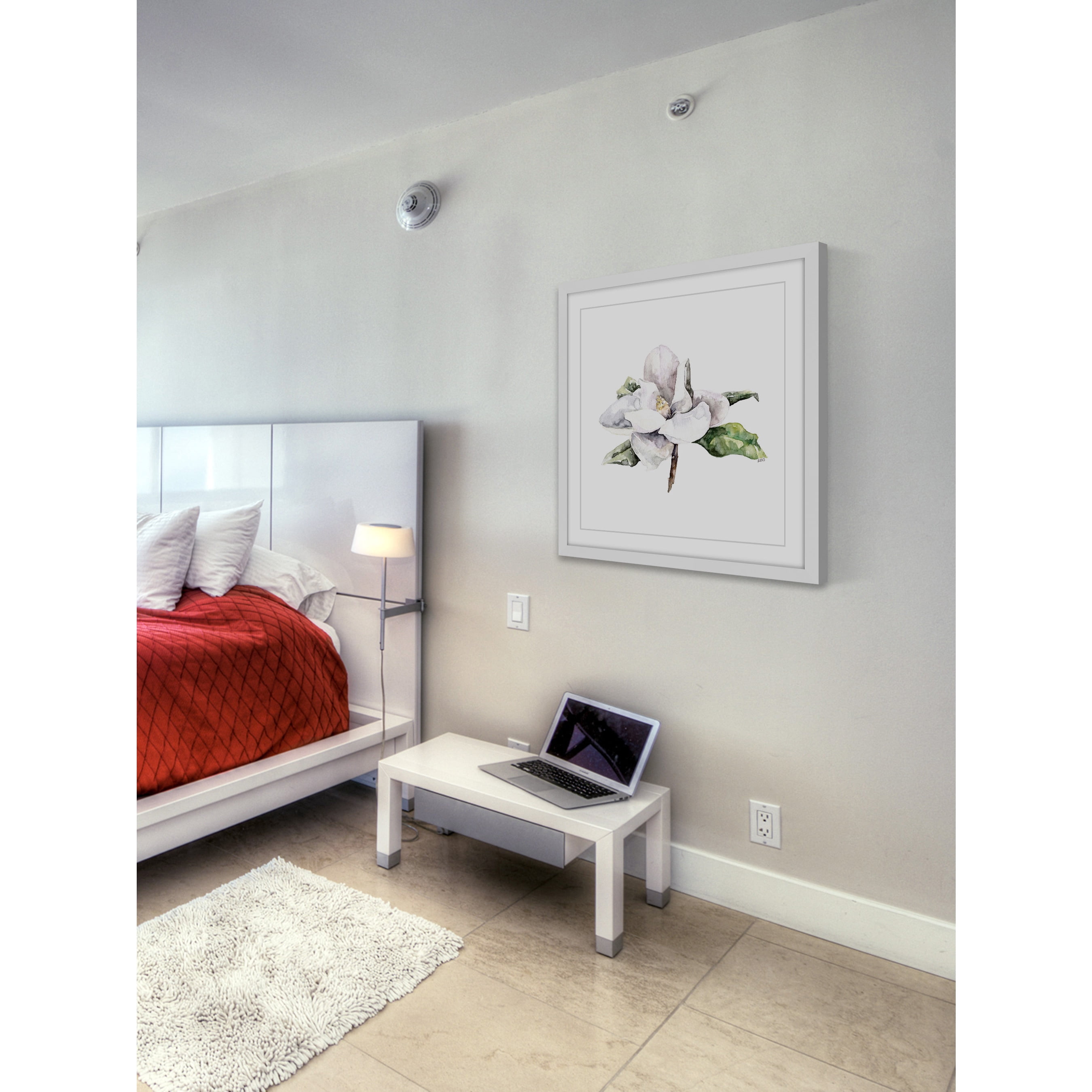 Marmont Hill "Magnolia 4" by Rachel Byler Framed Painting Print