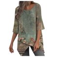 thumbnail image 1 of Ichuanyi Liquidación Fashion Failer's Summer Reducker 3/4 Manga estampada Capas de salida ICHUANYI WER2023081603637, 1 of 4