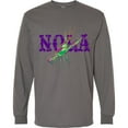 thumbnail image 3 of Inktastic Nola Mardi Gras Crayfish in Purple Long Sleeve T-Shirt, 3 of 5