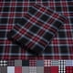 thumbnail image 1 of Tela de franela Pico Textiles, tartán a cuadros, rojo/negro, 100% algodón, 1 of 7
