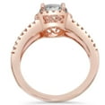 thumbnail image 2 of Pompeii 2ct Diamond (1 1/2Ct Center) Halo Engagement Ring 14K Rose Gold Lab Grown (FG,VS), 2 of 2