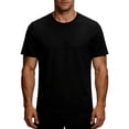 thumbnail image 3 of Tawop Mens Shirts Short Sleeve Mesh Back Summer Mens Tshirts Breathable Athletic Casual Shirts,Black,L, 3 of 7