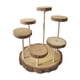 thumbnail image 3 of Expositor de madera con soporte de exhibición, vitrina, estante de exhibición multifunción de varios niveles 6 plataformas, 3 of 9