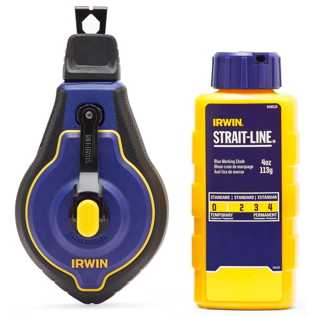 Rollo Chalk Line IRWIN Tools STRAIT-LINE Speedline Pro de 30 m, azul
