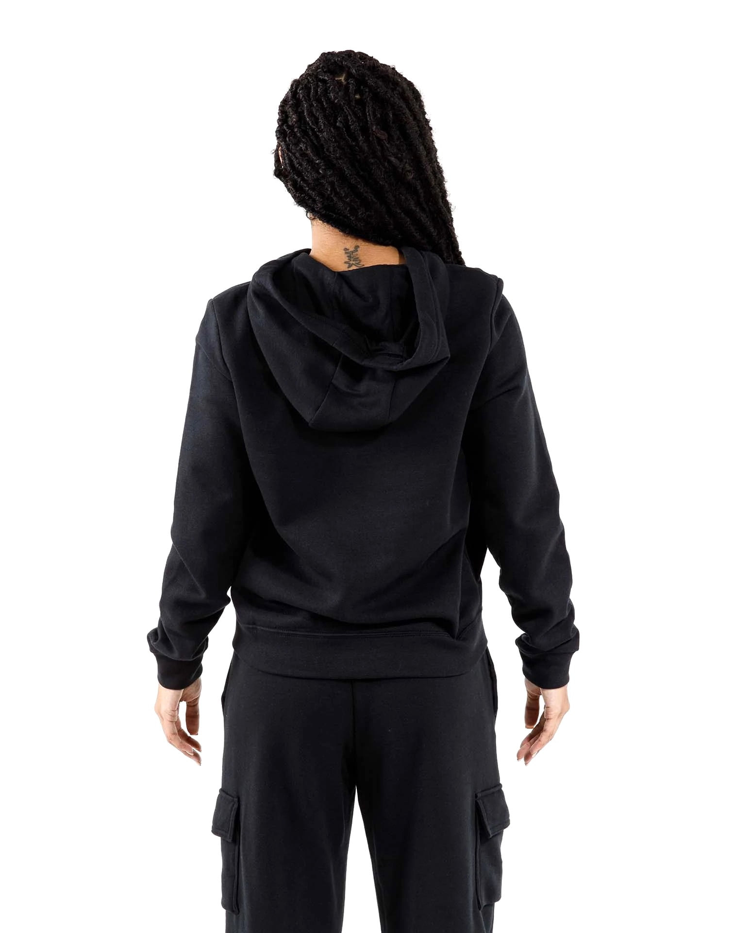 Nike Womens NSW Fleece Hoodie Full Zip Varsity Black/Black/White X-Small -  Walmart.com