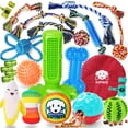 thumbnail image 1 of Juguetes masticables para perros KIPRITII, paquete de 23 unidades, para la dentición de cachorros, con cuerda, 1 of 7