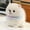 creamy white, variant on 25cm Cute Pomeranian Plush Toy with Lace Collar, Soft Stuffed Puppy in White/Brown for Kids and Dog Lovers